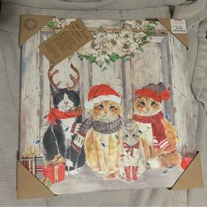 Christmas Cats Wall Art